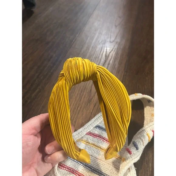 Madewell Striped Knit Tank Top Cream Red Blue Yellow XL bundle socks headband - Picture 5 of 5